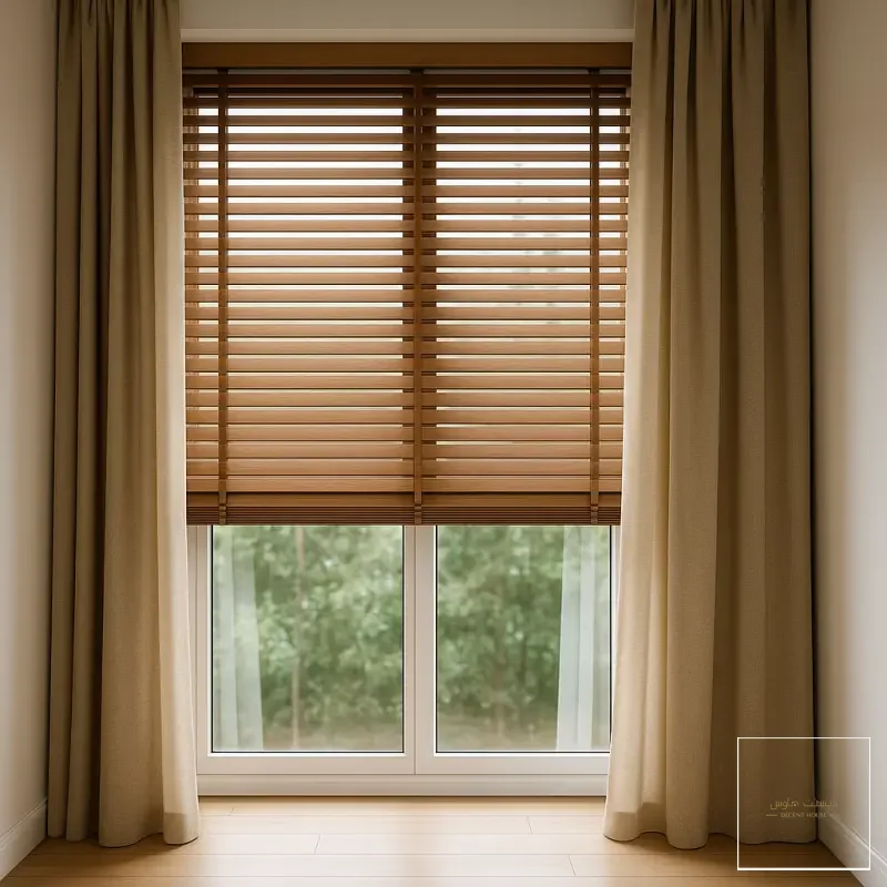 ستائر شرائح خشبية - صورة 2
