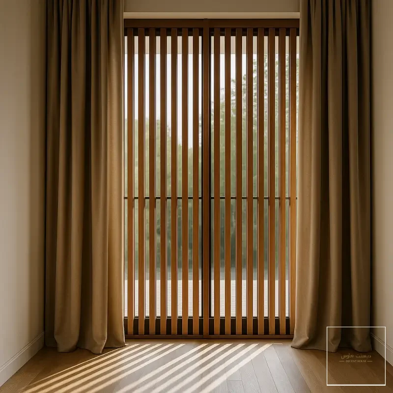 ستائر شرائح خشبية - صورة 3